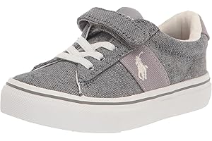 POLO RALPH LAUREN Boy's Sayer Ps Grey Chmbry/Ppwh Pp Sneaker