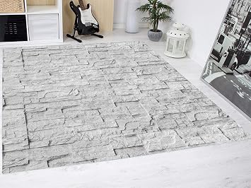 Amazon De Oedim Teppich Grauer Steinboden 95x200cm Pvc Teppich