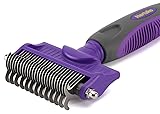 Hertzko Double-Sided Dog & Cat Dematting Comb: Pet