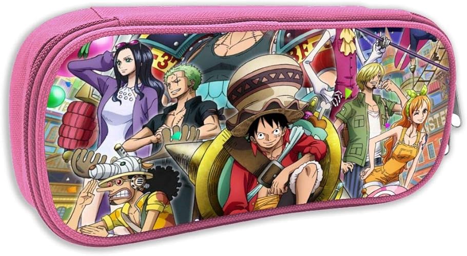 Amazon ワンピース ペンケース 筆箱 ペン箱 筆袋 アニメ 漫画 化粧ポーチ 収納バッグ 中学生 高校生 子供 多機能 大容量 男女兼用 シューズ バッグ