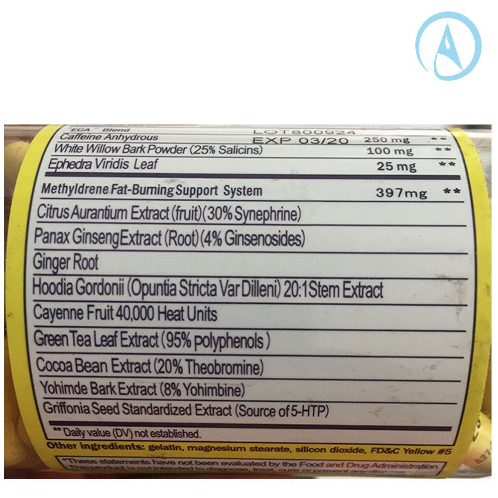 Classic Nutrition Cloma Pharma Methyldrene 25 Fat Burner, 100 Capsules