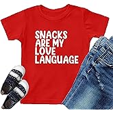 VVNTY Valentines Shirts Toddler Boys Love Heart Graphic Tee Funny Letter Print Tops