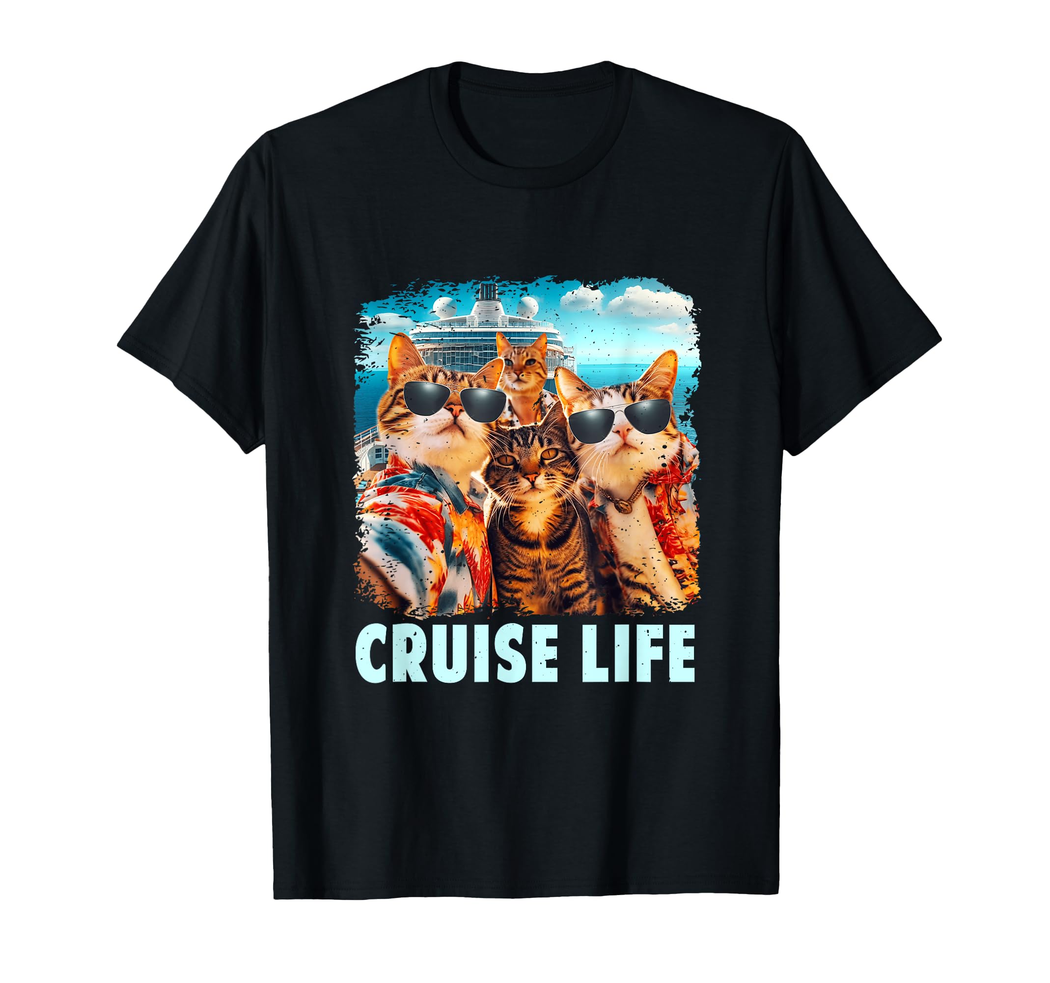 Photo 1 of Selfie Cat Fun Cruise Buddies Ship Vacation Friends Family T-Shirt XL