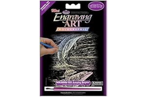Royal Brush HOLOMIN-103 Engraving Mini Jumping Dolphin, Multicolor