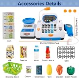 Hersity Childs Till Cash Register with Scanner Play Money 31x15x12cm Toys view 5