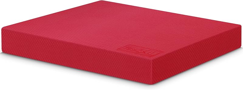 Yes4All Foam Exercise Pad Red Large Balance Pad for Therapy & Yoga