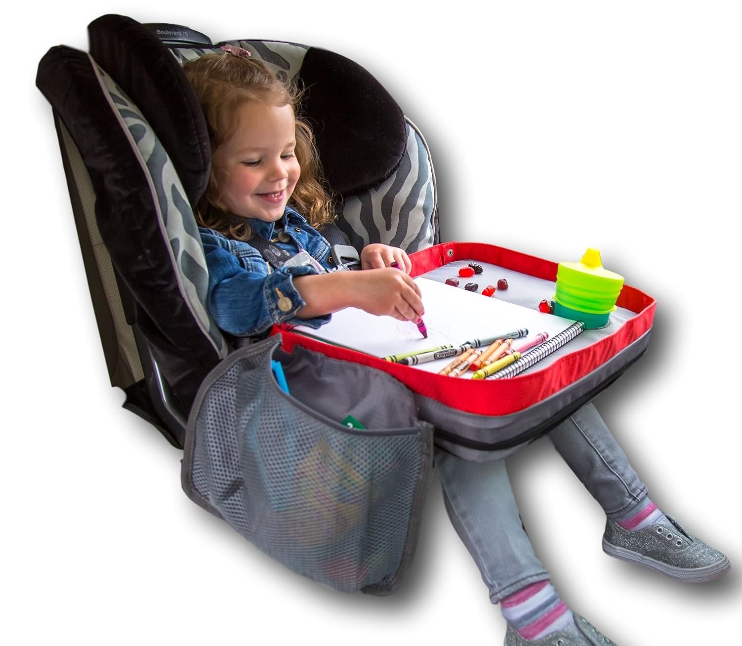 Kids EZ Travel Lap Desk Tray Universal Fit for Car Seat, Stroller