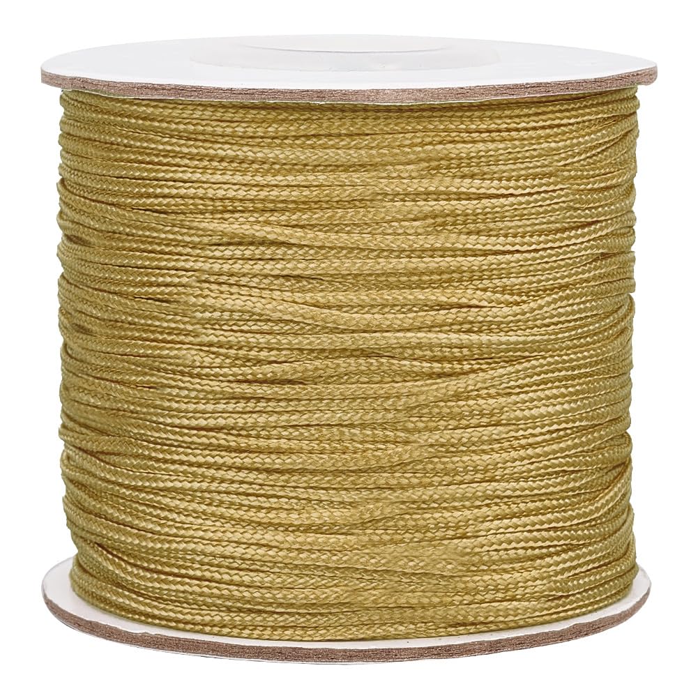 PH PandaHall 91m Nylon Cord 1mm Braided Beading String Chinese Knotting Cords Wind Chime Thread for Jewellery Making Bracelets Necklaces Macrame Lift Shade Blind