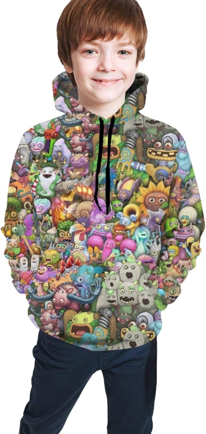 Kid's My Singing Monsters Hoodie Novelty Pullover Sweatshirt Amazon.ca Clothing & Accessories