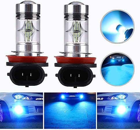 Amazon Hocolo H8 H9 H11 H16 H16は日本車専用です 100w Ledフォグランプ用電球フォグ ドライビングライト8000kアイスブルーハイパワーled電球自動車用照明器具 2個セット H8 H11 H9 100w ライトブルー 並行輸入品 フォグランプ 車 バイク