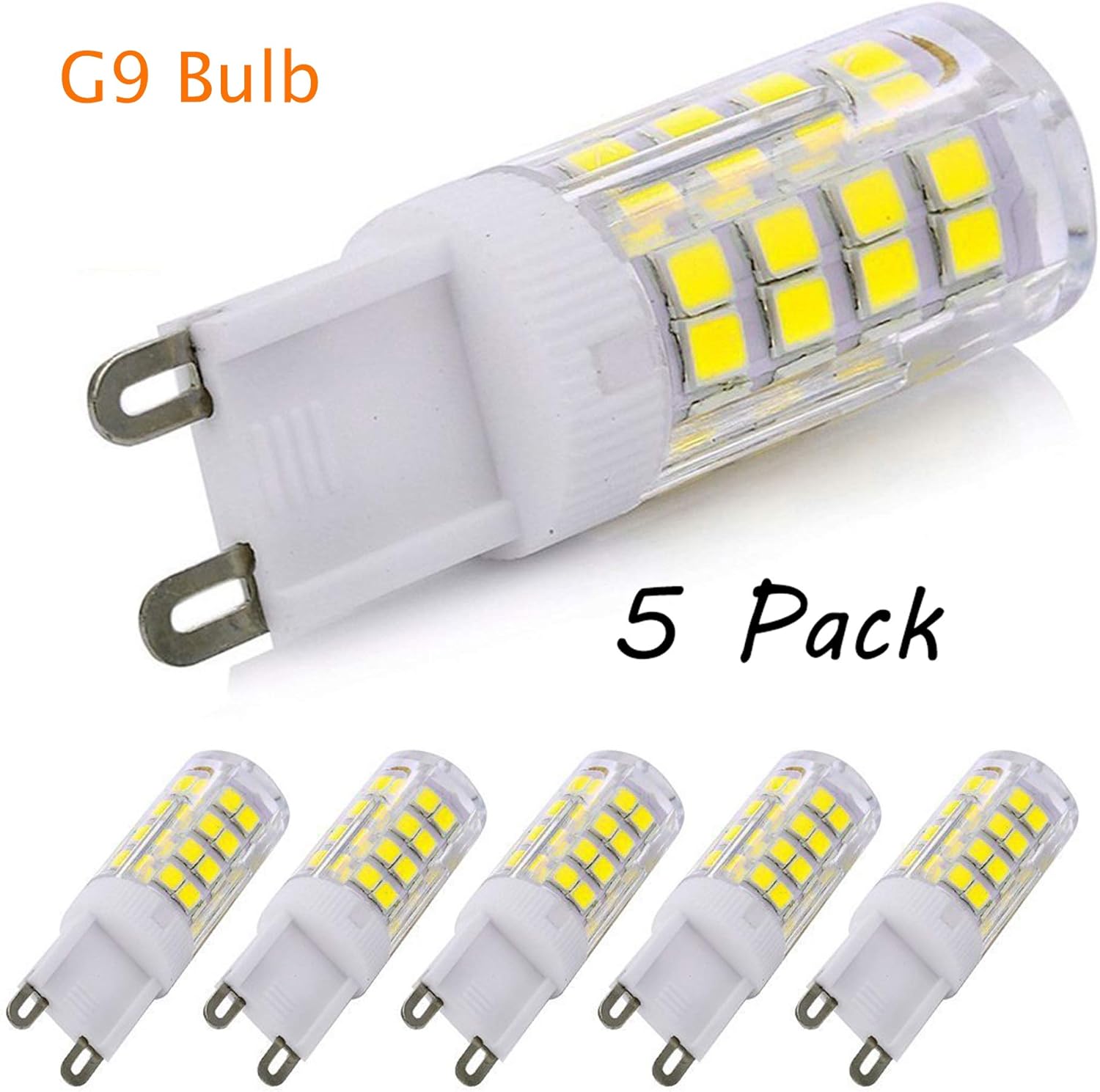[5Pack] G9 Led Bulb, 4W G9 Led Bulb Dimmable, Bi Pin Base(Led Bulb G9