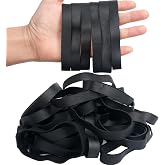 Rubber Bands 40 Pcs size#105 Wide Big Black Large Elastic Band Heavy Duty | Thick Large Rubber Band for Office Supplies Outdoor