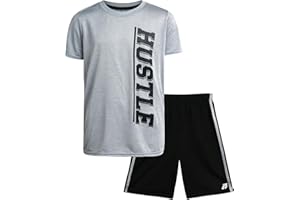 Pro Athlete Boys' Active Shorts Set - 2 Piece Perfomance T-Shirt and Gym Shorts - Activewear Clothing Set for Boys (8-16)