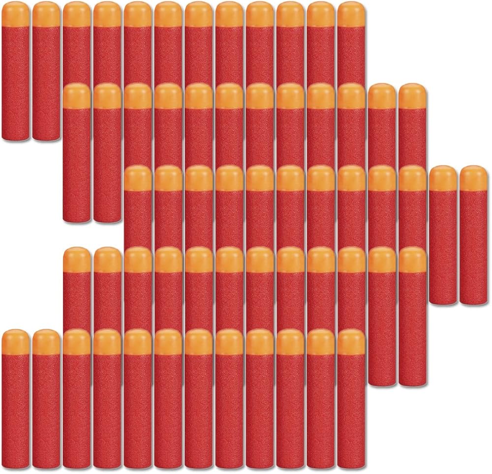 COSORO 60pcs 9.5cm Red Foam Darts Refills for Nerf N-strike Elite Mega Blasters