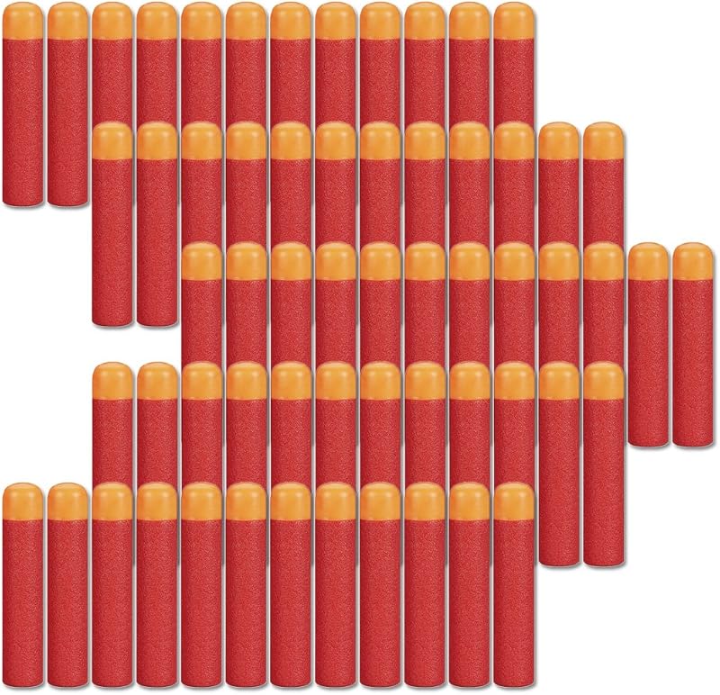 COSORO 60pcs 9.5cm Red Foam Darts Refills for Nerf N-strike Elite Mega Blasters