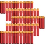 COSORO 60pcs 9.5cm EVA Red Foam Darts Refill Bullet for Nerf N-strike Elite Mega Series Blasters Kids Toy Gun