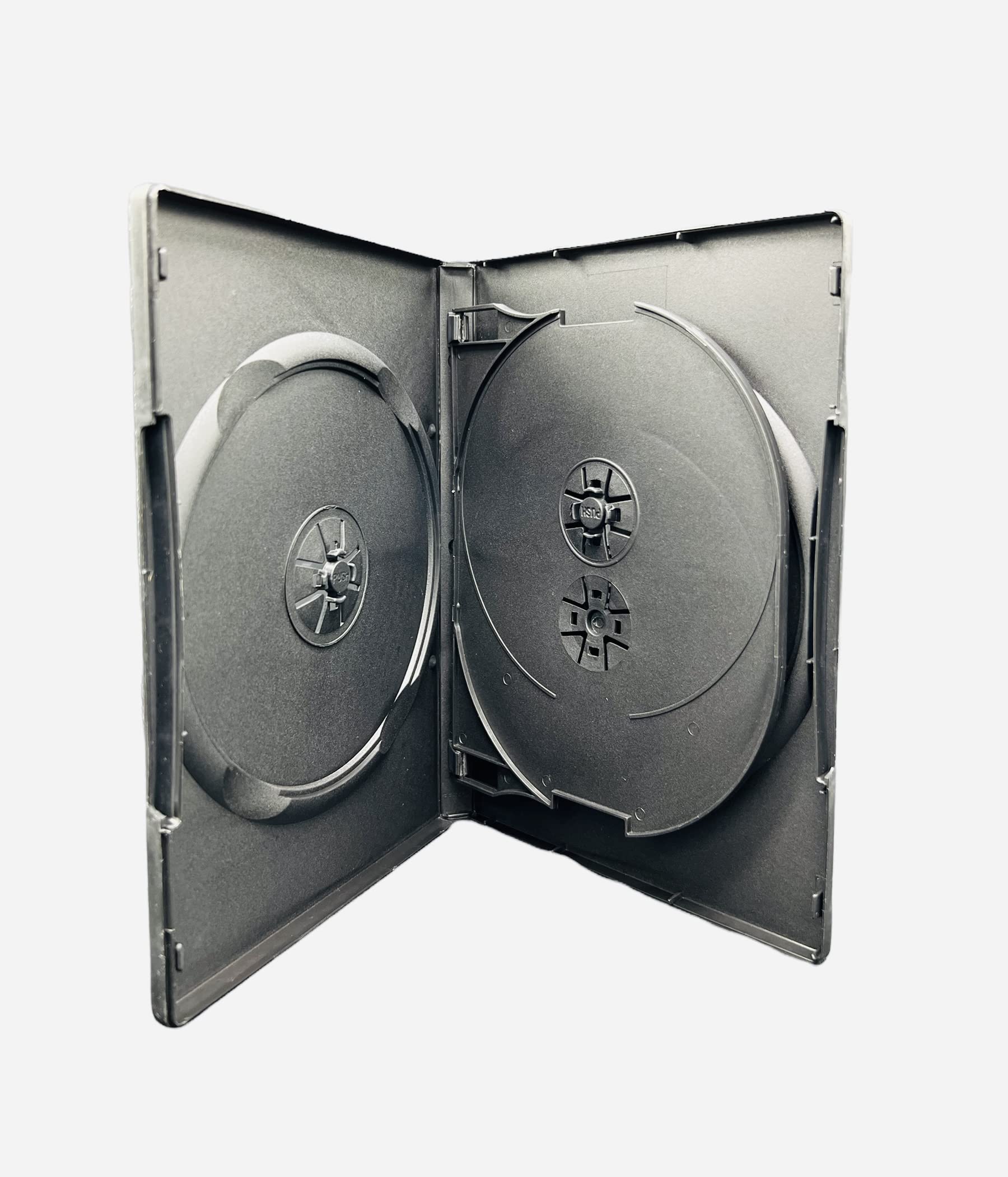 5 x Dragon Trading Black 14mm 4 Disc DVD Case - 5 Pack