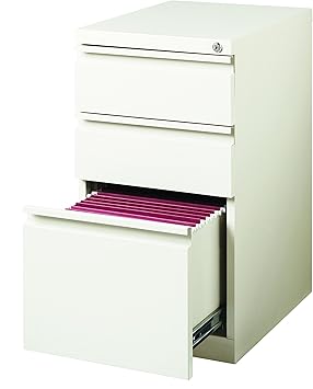 Amazon Com Hirsh Industries 20 Deep Box Box File Mobile Pedestal White 19353 Furniture Decor