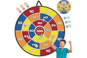 Finditop Outdoor Games, Large 29in Dart Board for Kids Games Boys, Double-Sided Party Games Outdoor Toys Gifts for 3 4 5 6 7 8 9 10 11 12 Years Old