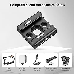 SmallRig Cold Shoe Mount (2pcs Pack) with 1/4"-20