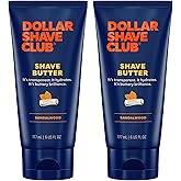 Dollar Shave Club | Shave Butter 6 ounce (2 Pack) Sandalwood | Translucent Shaving Cream for Sensitive Skin