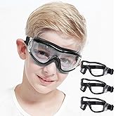 Child Safety Glasses Kids Protective Goggles Science Experiment Lab Eye Protection Ballistic Resistant Lens Anti-Fog