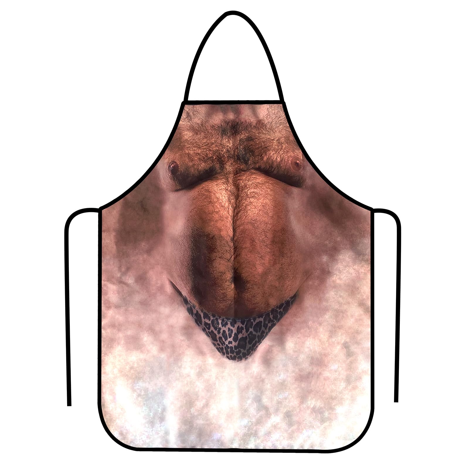 Cosysparks Funny Apron for Men, Novelty Kitchen Apron Wacky Belly Mens BBQ Funny Cooking Aprons Grilling Baking Party Joke Aprons for Men Gift