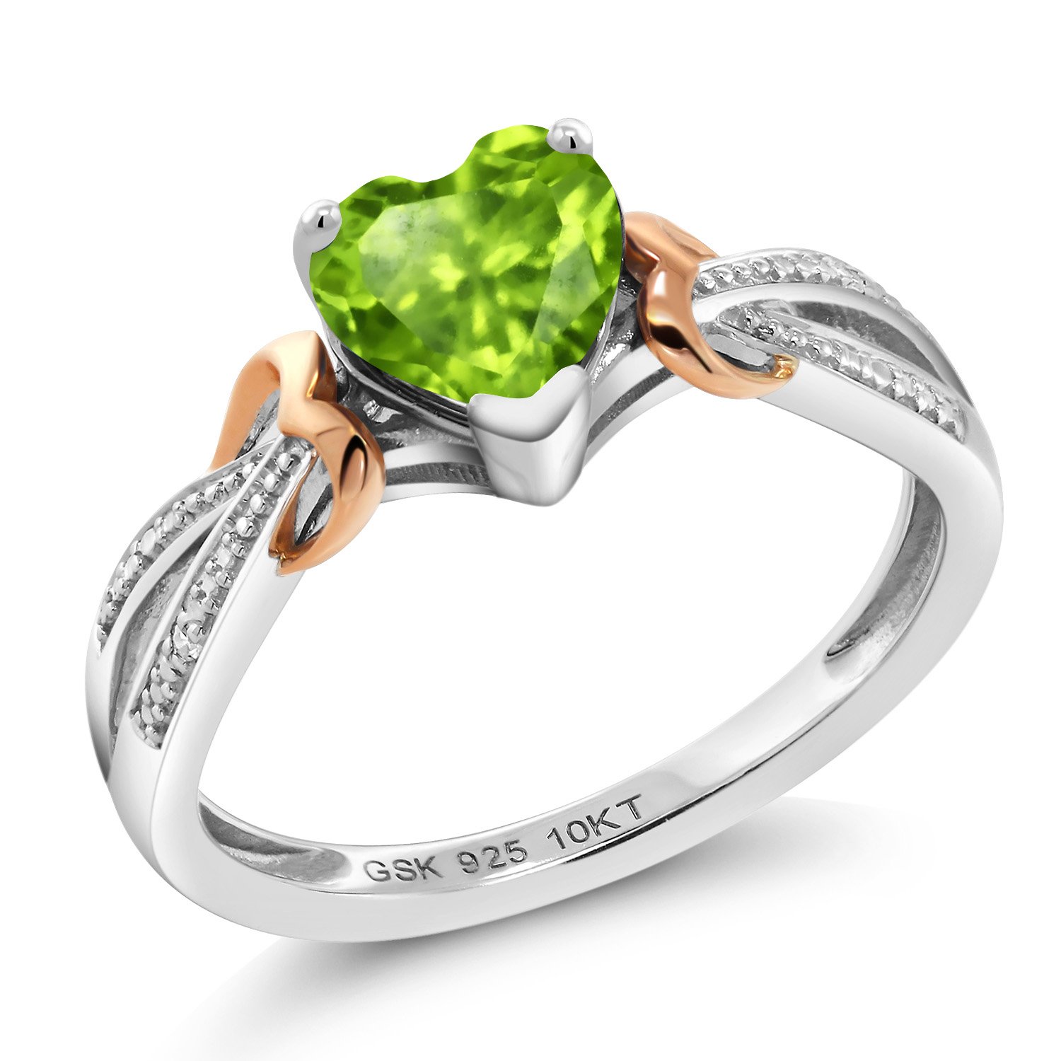 Statement 0 84 Ct Heart Shape Available In Size 5 6 7 8 9 Gem Stone King 925 Silver And 10k Rose Gold Green Peridot And Diamond Womens Ring Jewelry Elektroelement Com Mk Statement 0 84 Ct Heart Shape Available In Size 5 6 7 8 9 Gem Stone King 925 Silver And 10k Rose Gold Green Peridot And Diamond Womens Ring Jewelry Elektroelement Com Mk