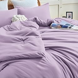 CozyLux Lavender Purple Comforter Set King Size, 3