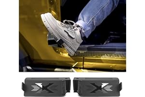 NKCELL POWER Door-Off Foot Pegs for Jeep Wrangler JK JL JT 2007-2025 & Gladiator JT 4XE, Rest Pedals with Door Hinge, Steel Foot Rests for 4 Door 2 Door Wrangler Accessories, 1 Pair