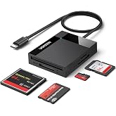 UGREEN USB C SD Card Reader 4-in-1 Memory Card Adapter External | SD Micro SD MS CF Compact Flash Camera Card Reader Compatible with iPhone 18, Trail Camera , Macbook, iPad
