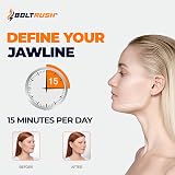 BOLT RUSH Jaw Exerciser Pack of 3 with 3 Resistance Levels and Strips view 4