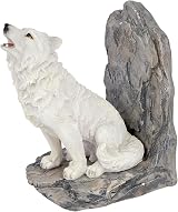 Nemesis Now Wardens of the North White Wolf Bookends 20.3cm Resin view 2