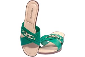 Heart of Melon Women's Sandals - Trendy, Feminine Slip-On Flats. Comfortable, Stylish, Durable, and Perfect for Everyday Elegance. Affordable, Dressy Footwear for Casual and Dress-Up Occasions