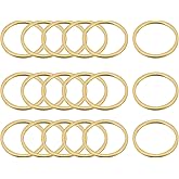 MECCANIXITY Round Earring Beading Hoop Rings, Circle Linking Ring Earring Finding Link Ring for Jewelry Making