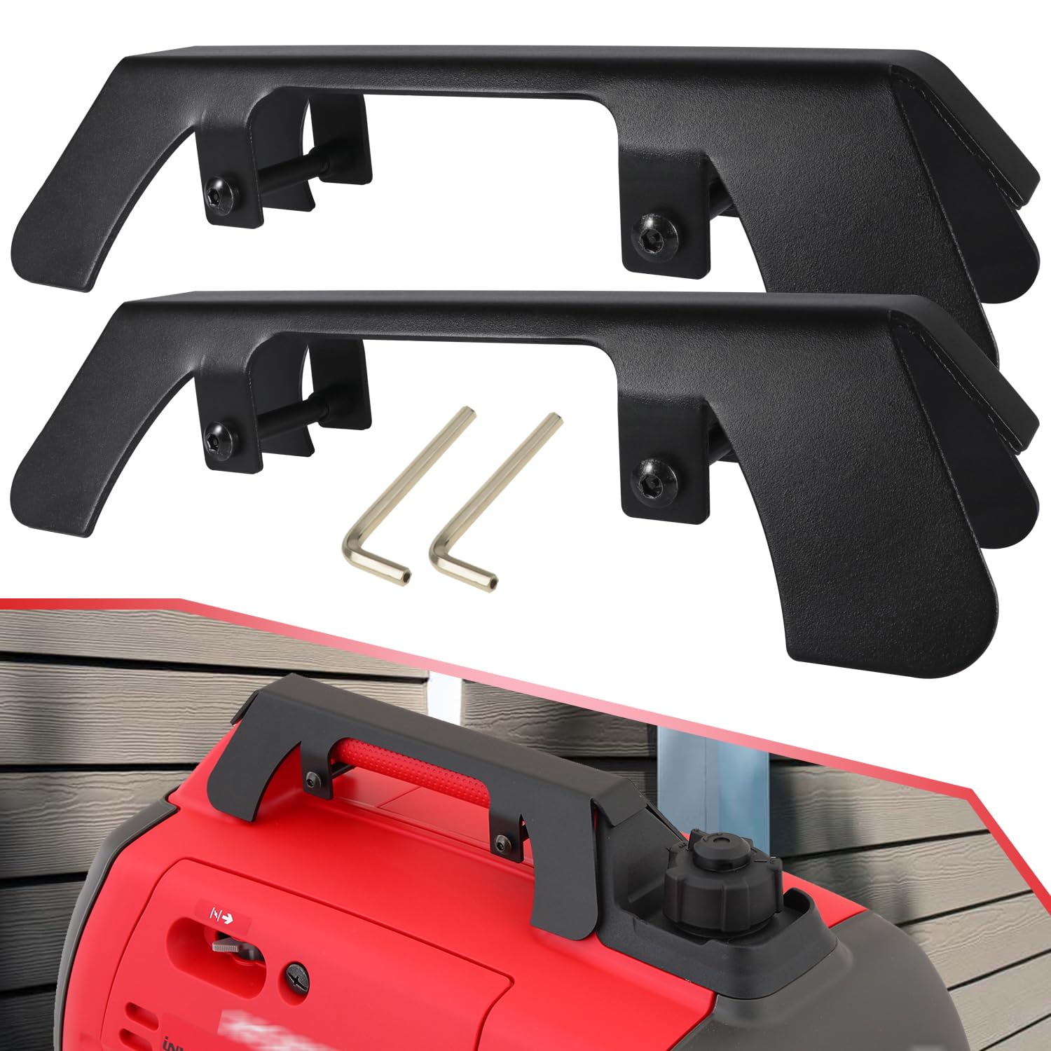 Photo 1 of For Honda EU2200i, EU2000i Generator Theft Deterrent Security Bracket (2 PCS)