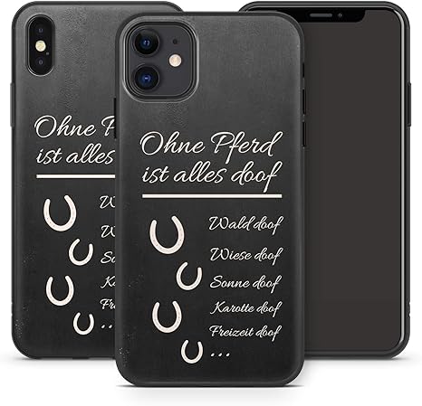 Handyhulle Pferde Spruch Fur Iphone Apple Silikon Mmm Amazon De Elektronik