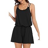 KevaMolly Pajama Set for Women 2 Piece Lounge Set Soft Pjs Sets Flowy Sleeveless Tank Top Comfy Shorts Sleepwear with Pockets