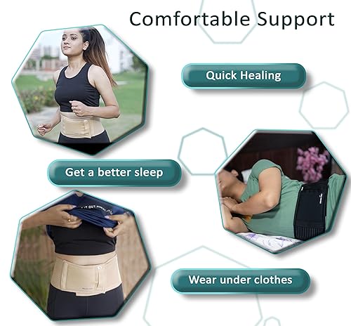 Hernia Support Belt Belly Binder For Hernia Wonder Care- Umbilical