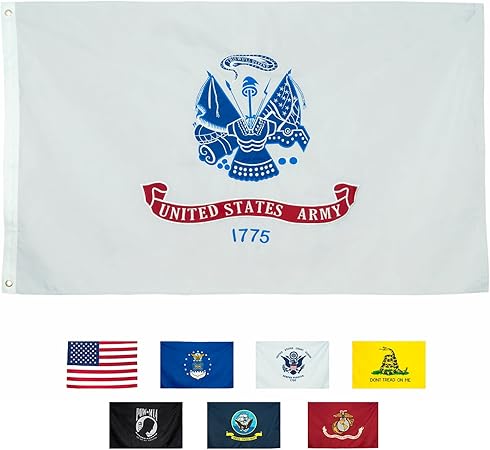 Amazon Com Front Line Flags Army Flag 3x5 Ft Embroidered Heavy