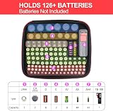 Glamgen BT168 Battery Storage Case with Tester Organizer Holds 126 Batteries view 5