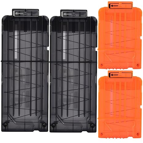 DUS 2er 12-Darts Magazin + 2er 6-Darts Magazin für Nerf N-Strike Elite