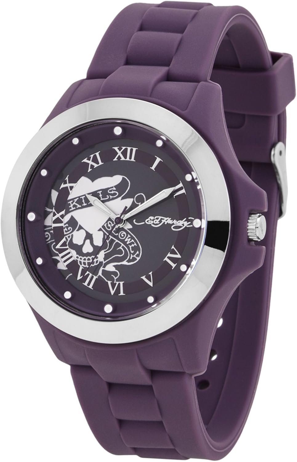 Mist Men's Analog Watch Color Purple Ed Hardy Watches