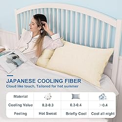 HOMFINE Cooling Pillow Cases Body Size - Double