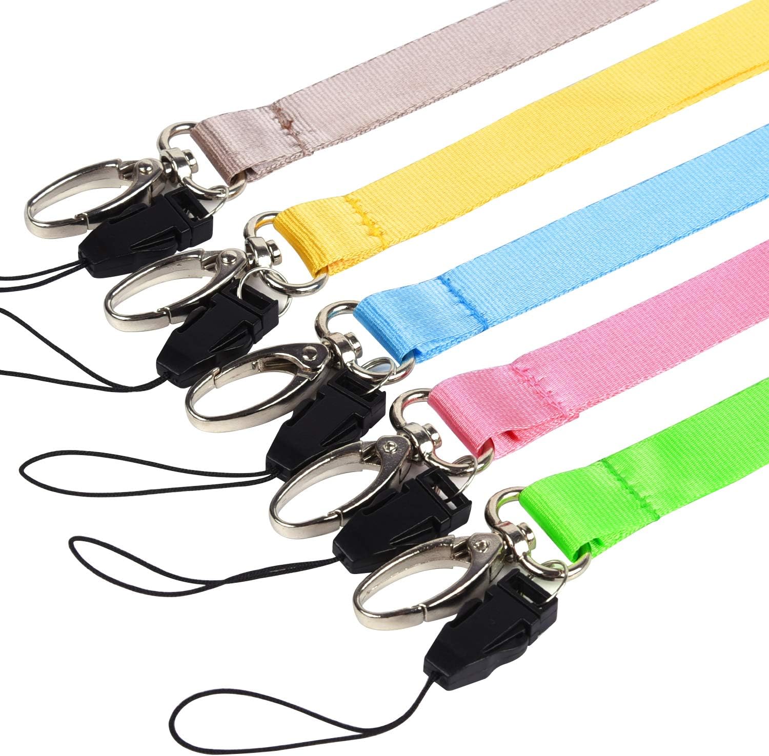 wisdompro Office Lanyard, 10 Pack 23 Inch Polyester Neck Strap with Oval Clasp for Badge Holder ID Card, Keys, Keychain, USB - Image 4