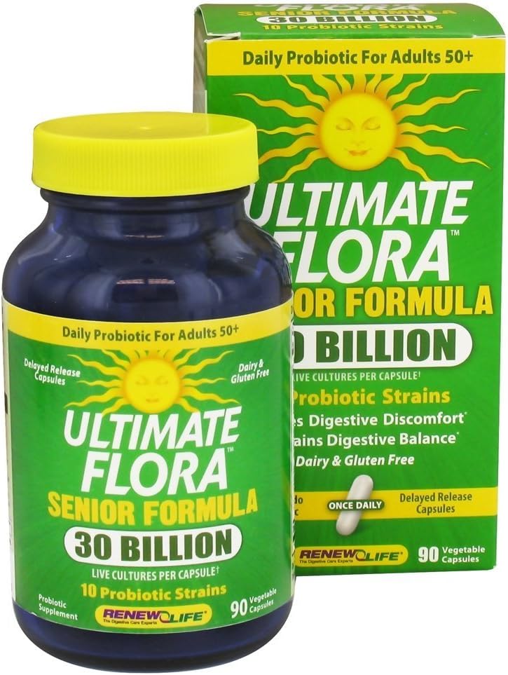 Renew Life Ultimate Flora Senior Formula Capsules, 90 Pills
