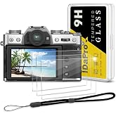 iDaPro Screen Protector for Fujifilm X-T30 III, 9H Tempered Glass | 3-Pack + Hand Lanyard + ABS Box. 9H Hardness, Anti-Scratch, Anti-Bubble, HD Clarity, Anti-Fingerprint, Easy Install