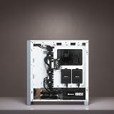 Corsair iCUE 4000X RGB Tempered Glass Mid-Tower Case White view 8