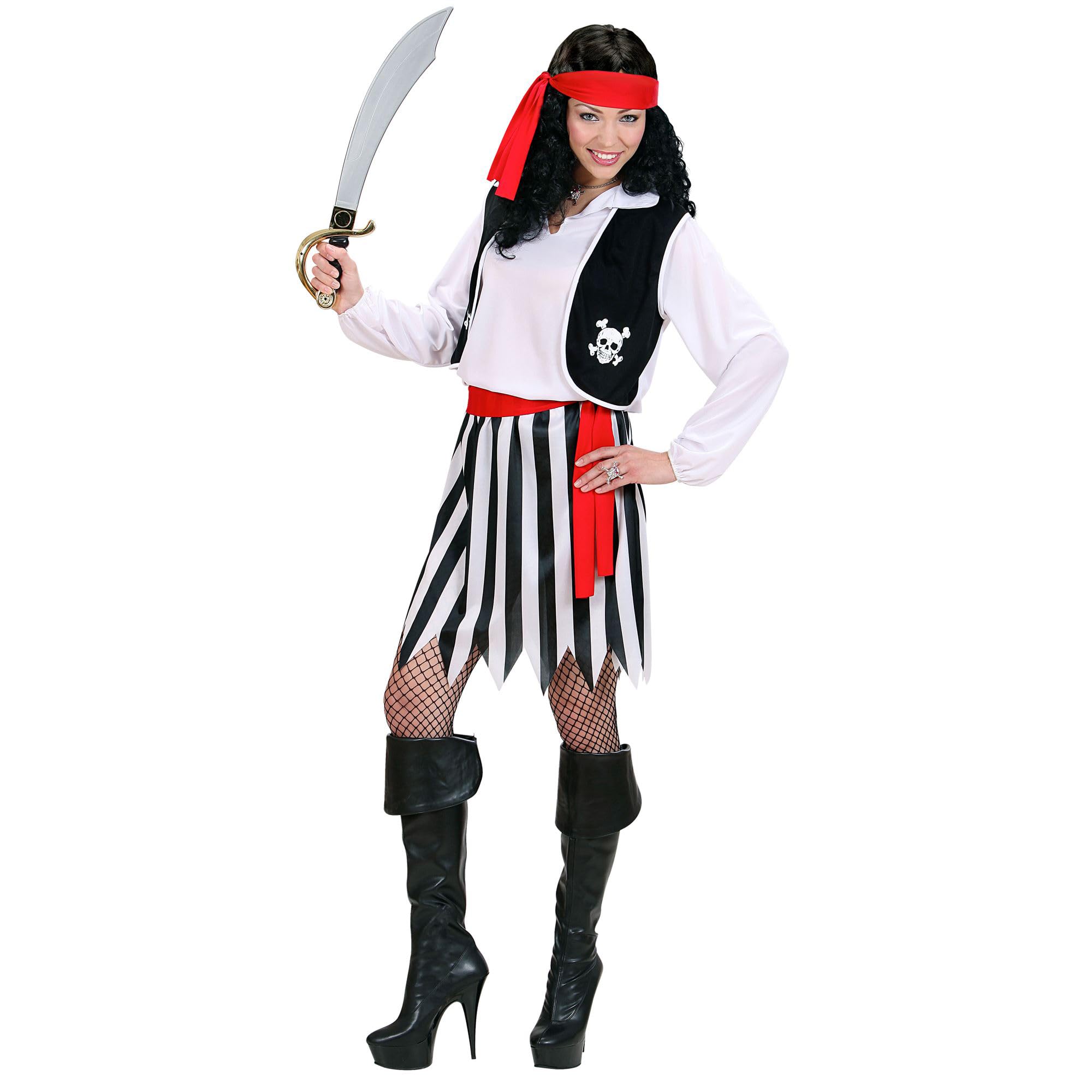 Ladies Pirate Woman Costume Large UK 14-16 for Buccaneer Fancy Dress