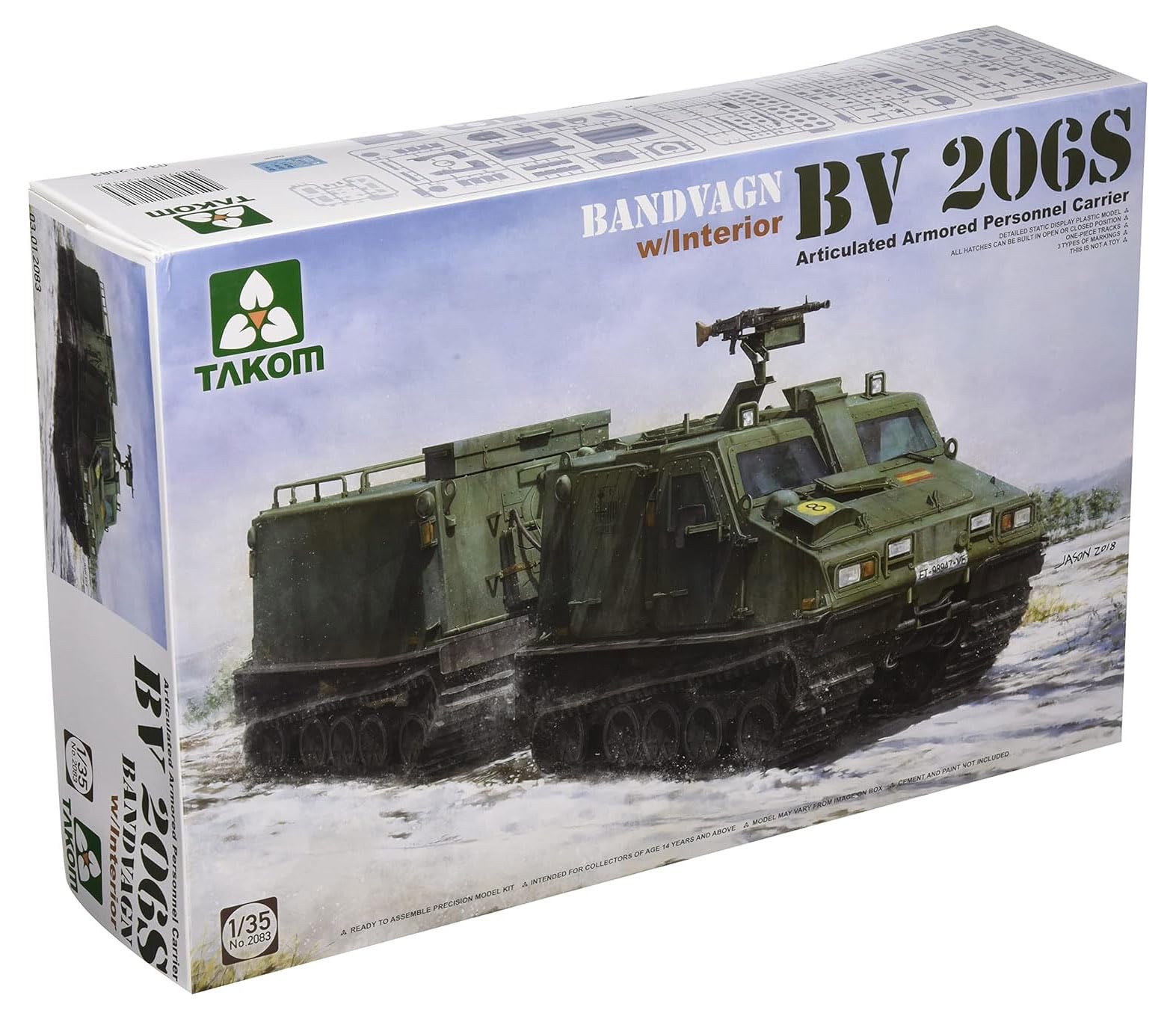 TAKOM TAK2083 Bandvagn BV 206S Articulated APC w/Interior 1/35